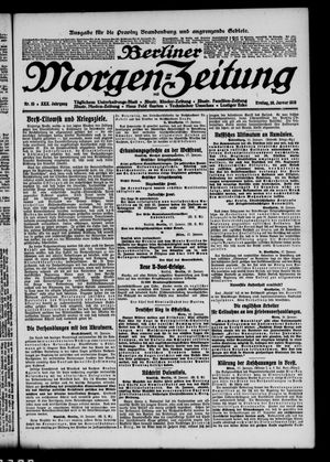 Berliner Morgen-Zeitung vom 18.01.1918