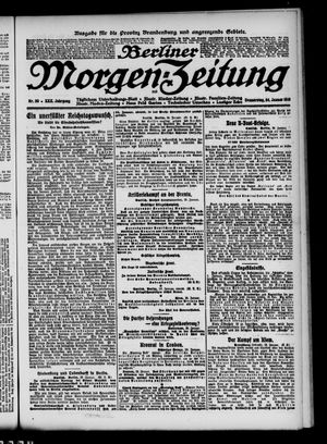 Berliner Morgen-Zeitung vom 24.01.1918