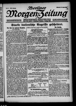 Berliner Morgen-Zeitung vom 30.01.1918