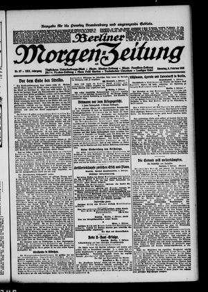 Berliner Morgen-Zeitung vom 05.02.1918