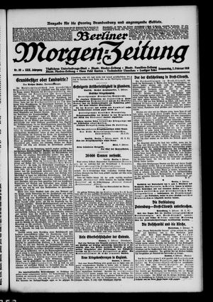 Berliner Morgen-Zeitung on Feb 7, 1918