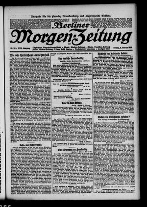Berliner Morgen-Zeitung on Feb 8, 1918
