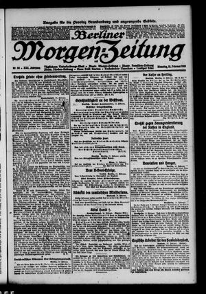 Berliner Morgen-Zeitung vom 12.02.1918