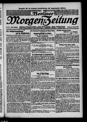 Berliner Morgen-Zeitung vom 15.02.1918