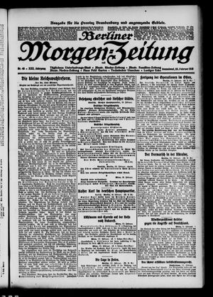 Berliner Morgen-Zeitung vom 23.02.1918