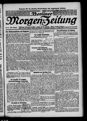 Berliner Morgen-Zeitung vom 28.02.1918
