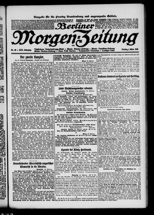 Berliner Morgen-Zeitung vom 01.03.1918