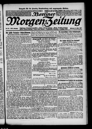 Berliner Morgen-Zeitung vom 13.03.1918