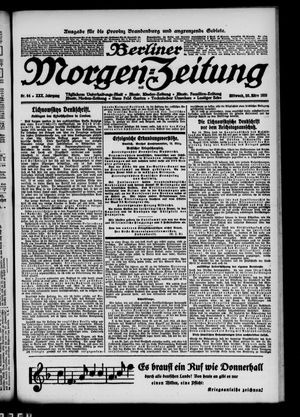 Berliner Morgen-Zeitung vom 20.03.1918