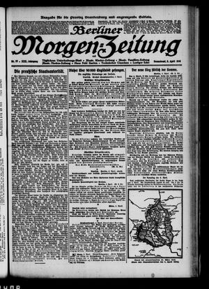 Berliner Morgen-Zeitung vom 06.04.1918