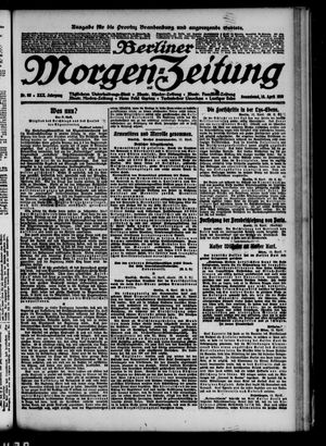 Berliner Morgen-Zeitung vom 13.04.1918