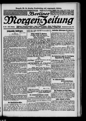 Berliner Morgen-Zeitung vom 20.04.1918