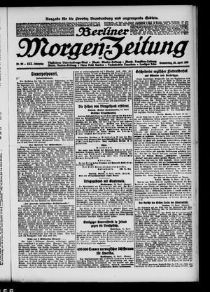 Berliner Morgen-Zeitung vom 25.04.1918