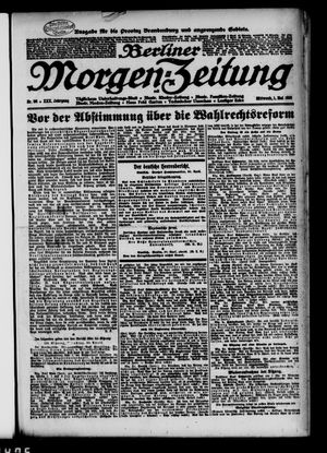 Berliner Morgen-Zeitung vom 01.05.1918