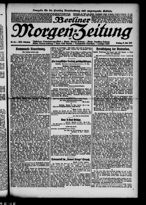 Berliner Morgen-Zeitung vom 17.05.1918