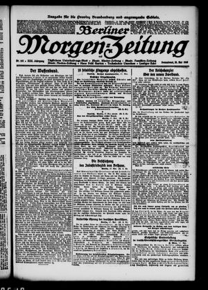 Berliner Morgen-Zeitung vom 18.05.1918