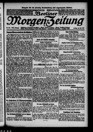 Berliner Morgen-Zeitung vom 24.05.1918