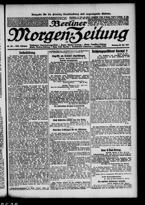 Berliner Morgen-Zeitung vom 26.05.1918
