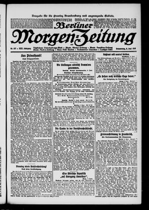 Berliner Morgen-Zeitung vom 06.06.1918