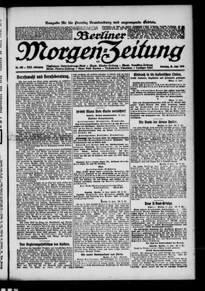 Berliner Morgen-Zeitung vom 16.06.1918
