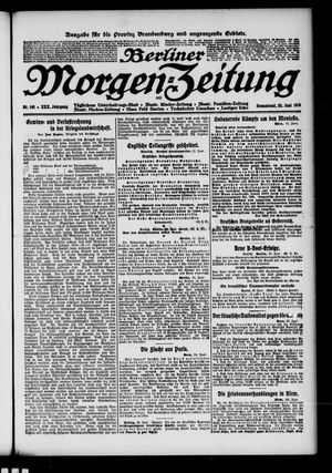 Berliner Morgen-Zeitung vom 22.06.1918