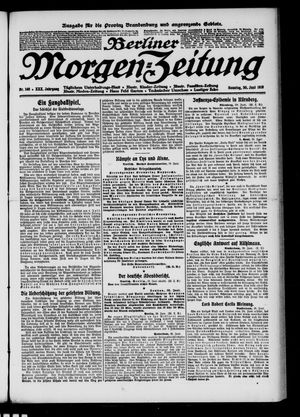 Berliner Morgen-Zeitung vom 30.06.1918