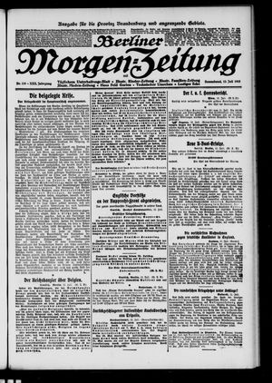 Berliner Morgen-Zeitung vom 13.07.1918