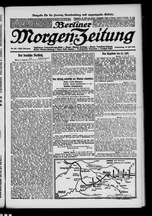 Berliner Morgen-Zeitung vom 18.07.1918