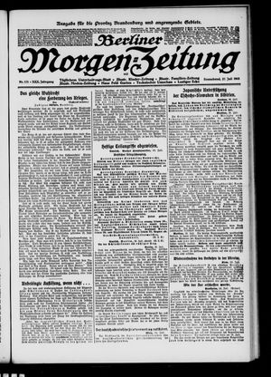 Berliner Morgen-Zeitung vom 27.07.1918