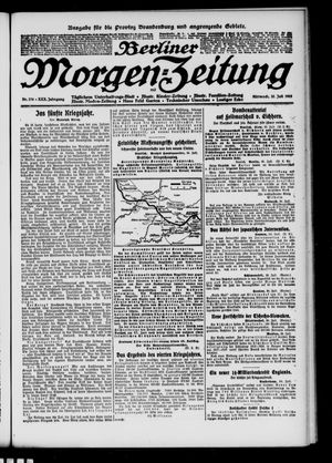 Berliner Morgen-Zeitung vom 31.07.1918