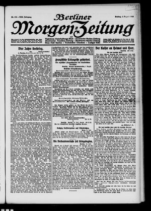 Berliner Morgen-Zeitung vom 02.08.1918