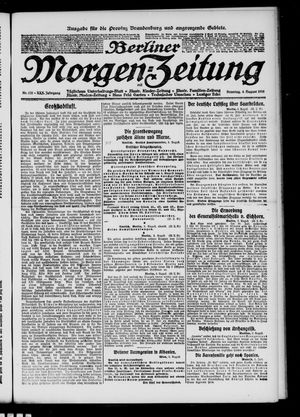 Berliner Morgen-Zeitung vom 04.08.1918