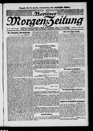 Berliner Morgen-Zeitung vom 06.08.1918