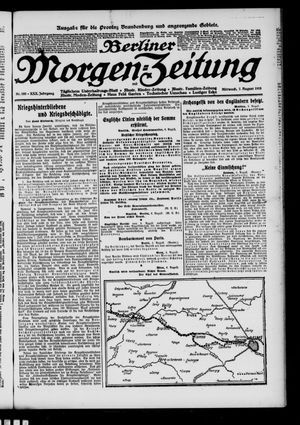 Berliner Morgen-Zeitung vom 07.08.1918