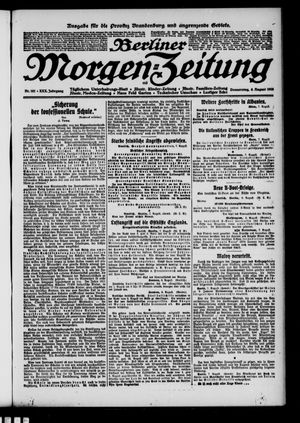 Berliner Morgen-Zeitung vom 08.08.1918