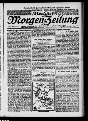 Berliner Morgen-Zeitung vom 13.08.1918