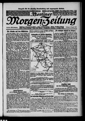 Berliner Morgen-Zeitung vom 16.08.1918