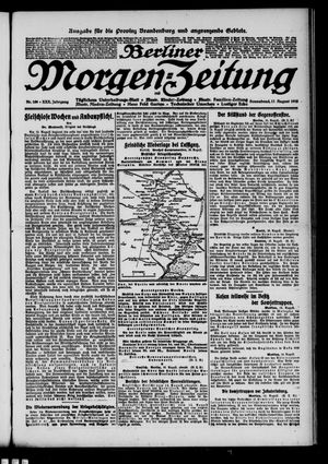Berliner Morgen-Zeitung vom 17.08.1918