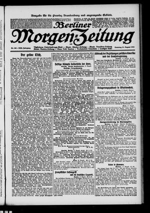 Berliner Morgen-Zeitung vom 18.08.1918