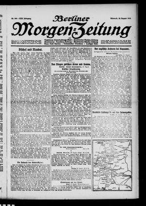 Berliner Morgen-Zeitung vom 28.08.1918