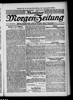 Berliner Morgen-Zeitung vom 04.09.1918