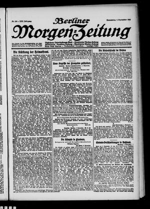 Berliner Morgen-Zeitung vom 05.09.1918