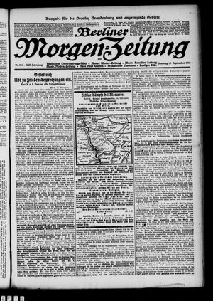 Berliner Morgen-Zeitung vom 15.09.1918