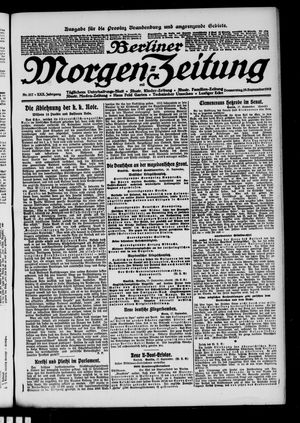 Berliner Morgen-Zeitung vom 19.09.1918