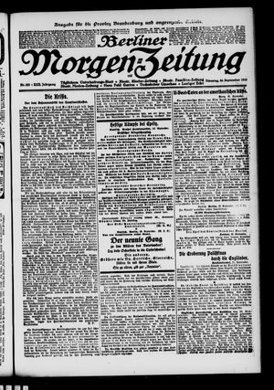 Berliner Morgen-Zeitung vom 24.09.1918