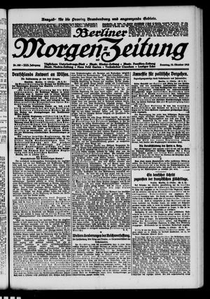 Berliner Morgen-Zeitung vom 13.10.1918