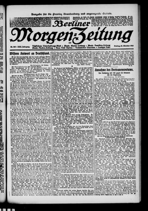 Berliner Morgen-Zeitung vom 25.10.1918