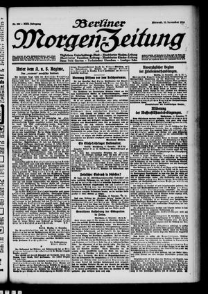Berliner Morgen-Zeitung vom 13.11.1918