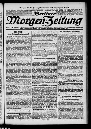 Berliner Morgen-Zeitung vom 23.11.1918