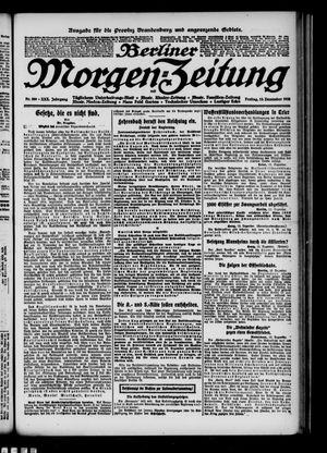 Berliner Morgen-Zeitung vom 13.12.1918